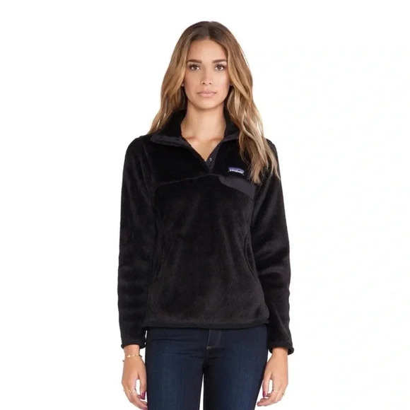 Patagonia Worn Wear Re-Tool Jacket Black Size M EUC - Picture 1 of 8